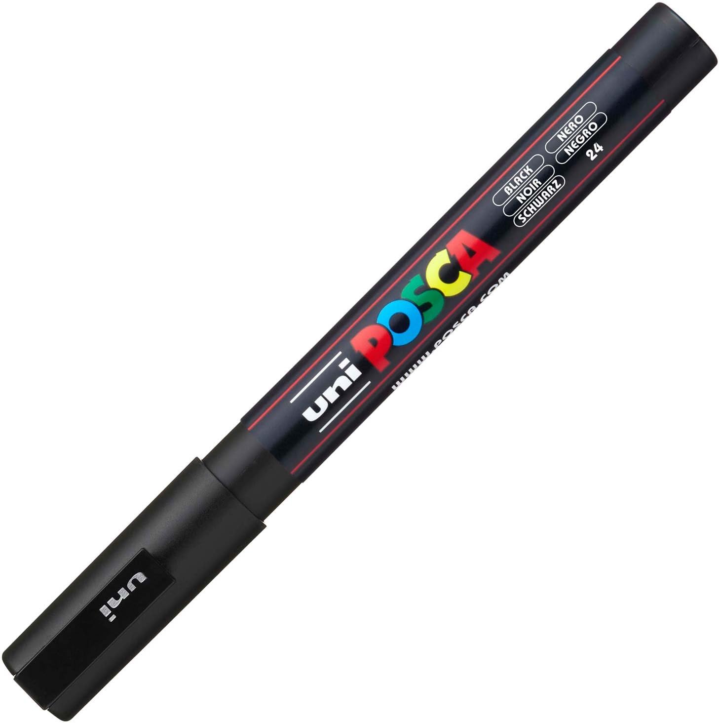 Posca Acrylic Paint Marker, Fine, 1, Black