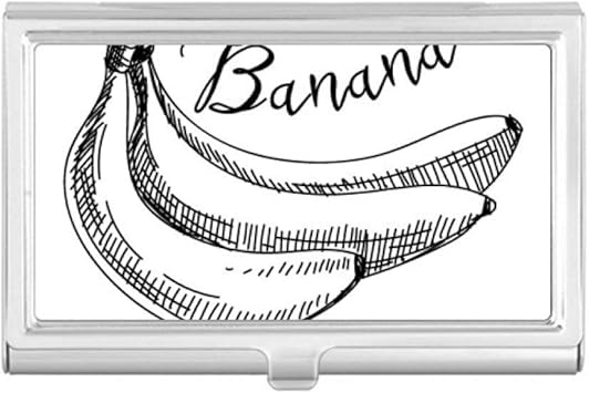Amazon Co Jp バナナ フルーツライン ドローイングイラスト 名刺ホルダー ケース ポケットボックス 財布 文房具 オフィス用品