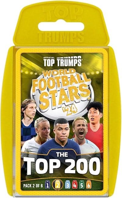 Top Trumps World Football Stars Top 200 Card Game Pack 2