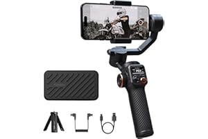Hohem iSteady M6 Handheld 3-Axis Gimbal Stabilizer for Smartphone Gimbal for iPhone and Android Cell Phone,Built-in OLED Disp
