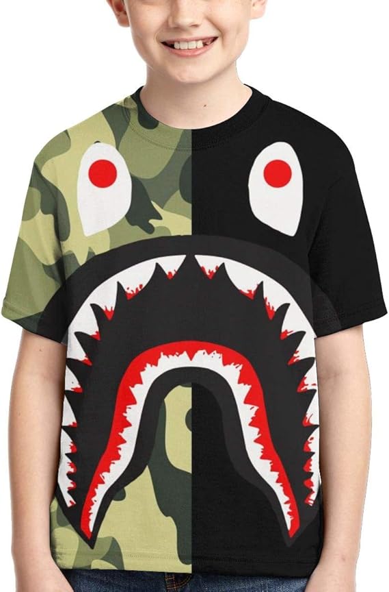 bape half camo tee