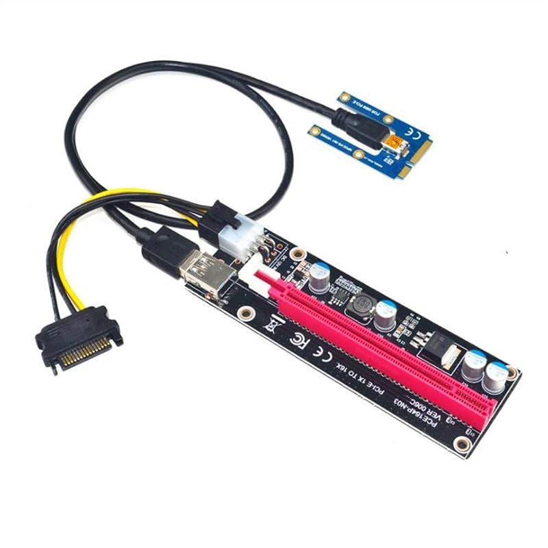Oewnvmd Mini PCIe to PCI Express 16X Riser External Graphics Card Laptop BTC