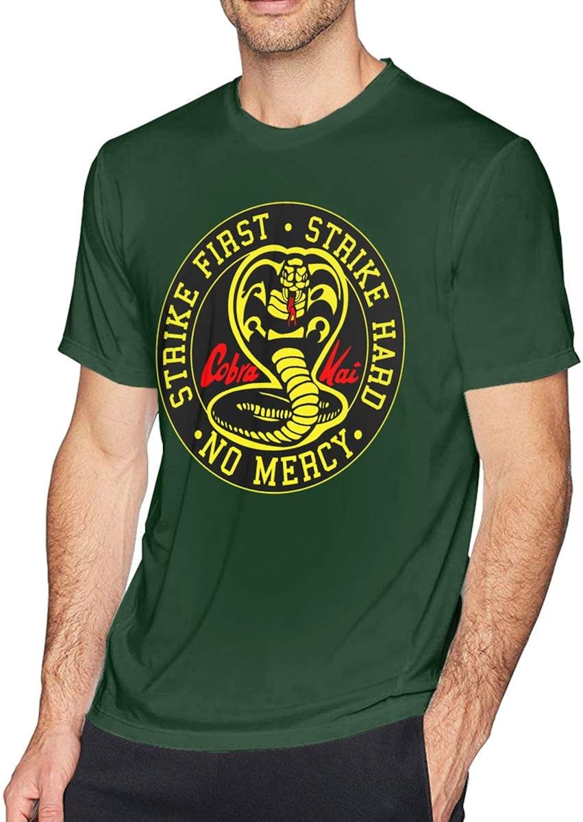 Cobra Kai Mens Fashion T Shirt Cotton Tee Shirts Short Sleeve Amazon