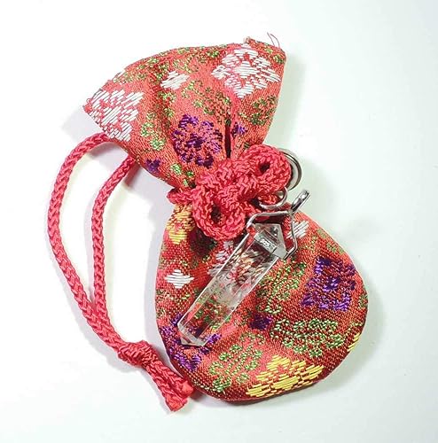 Amazon 石家 ユニバーサルマインド 邪気払い 長谷寺のお守りペンダント 水晶ダブルポイント 南無阿弥陀仏 Or お名前カタカナ お米に筆書き致します ネックレス 通販