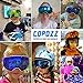 COPOZZ Ski Goggles Kids, Youth Snowboard Goggles for Boys Girls Toddler Age 2-12,OTG UV400 Helmet Compatible Skiing Equipment