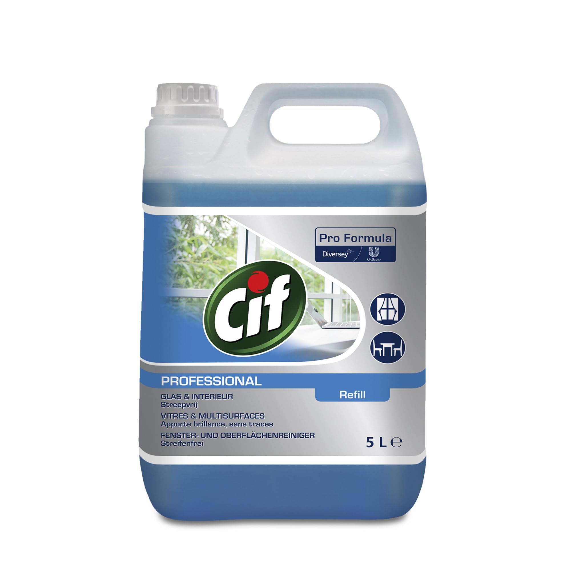 Cif 7517832 Professional Window and Multi-Surface Cleaner, 5 Litres