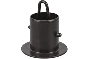 HOLEPU Rain Chain Gutter Adapter, Replacement Downspout for Gutters Black Aluminum （55mm）