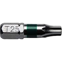 T25 (T-25) Torx/Star Driver Bit - Color Coded T25 x