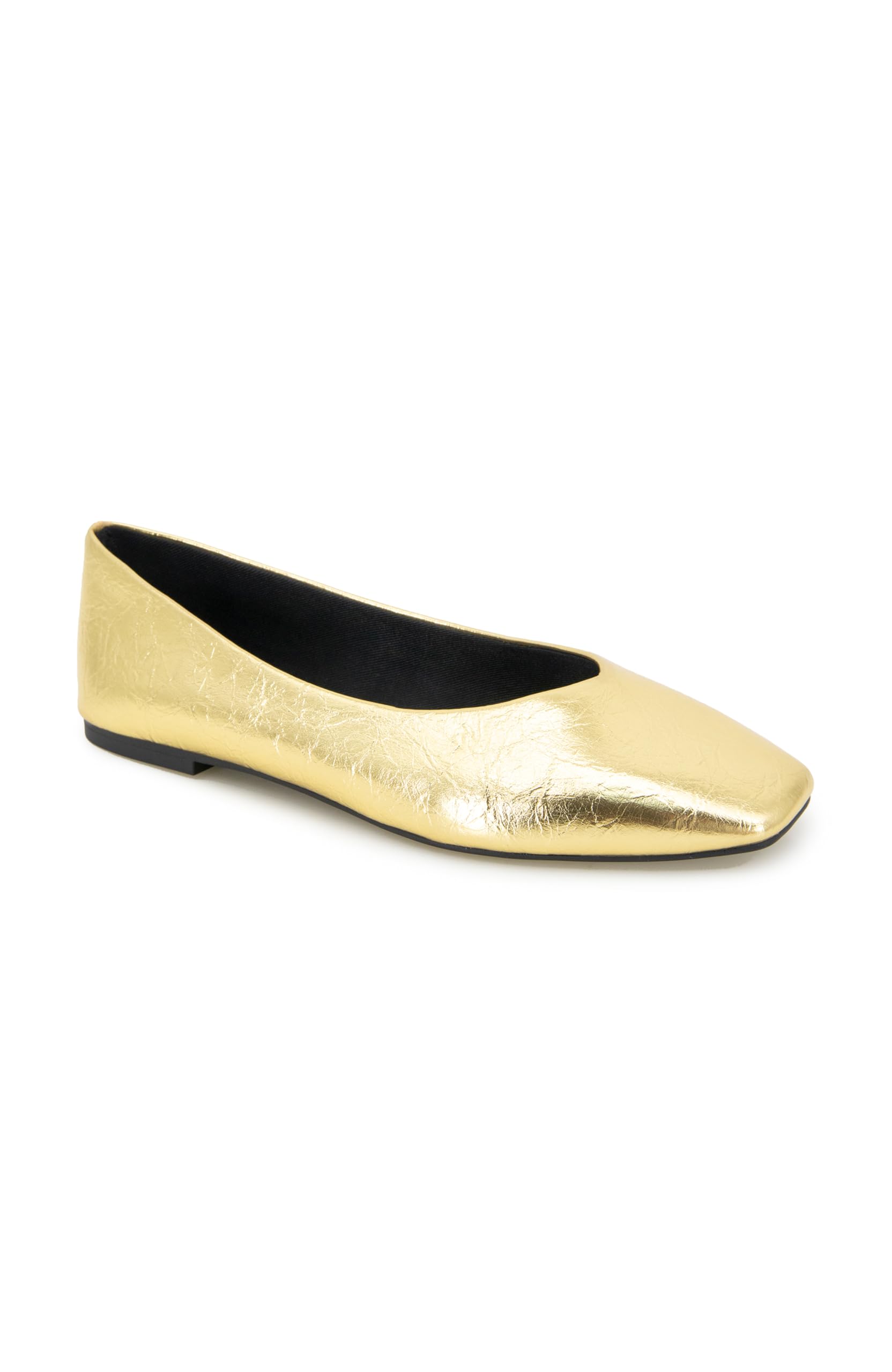 Kenneth Cole New York Women’s Johanna Ballet Flat, Gold, 9.5
