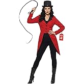 fun shack Red Ringmaster Jacket Womens, Circus Ringmaster Costume Women, Lion Tamer Costume, Carnival Costumes for Women