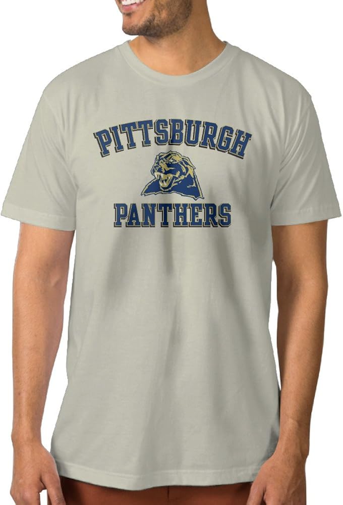 Show Time Men's Panthers Short Sleeve Vintage Tshirt Natural