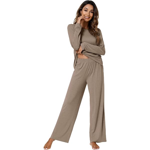 Women's Bamboo Viscose Pajama Set - Short Sleeve Top & Shorts, Pleated Design, Super Soft Sleepwear - View #3