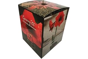 DAYLILY NURSERY Amaryllis Red Lion Growing Kit. Includes: Big Red Lion Bulb, Plastic Pot and Saucer, and Professional Growing Medium