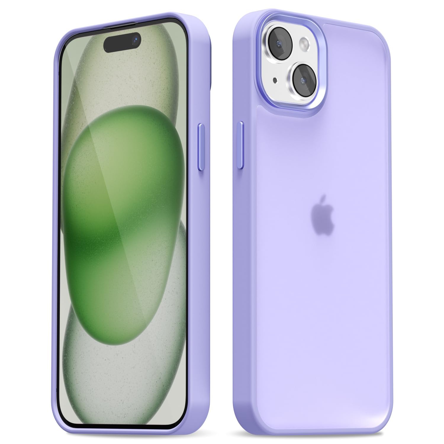 oakxco for iPhone 15 Case Matte Clear, Translucent