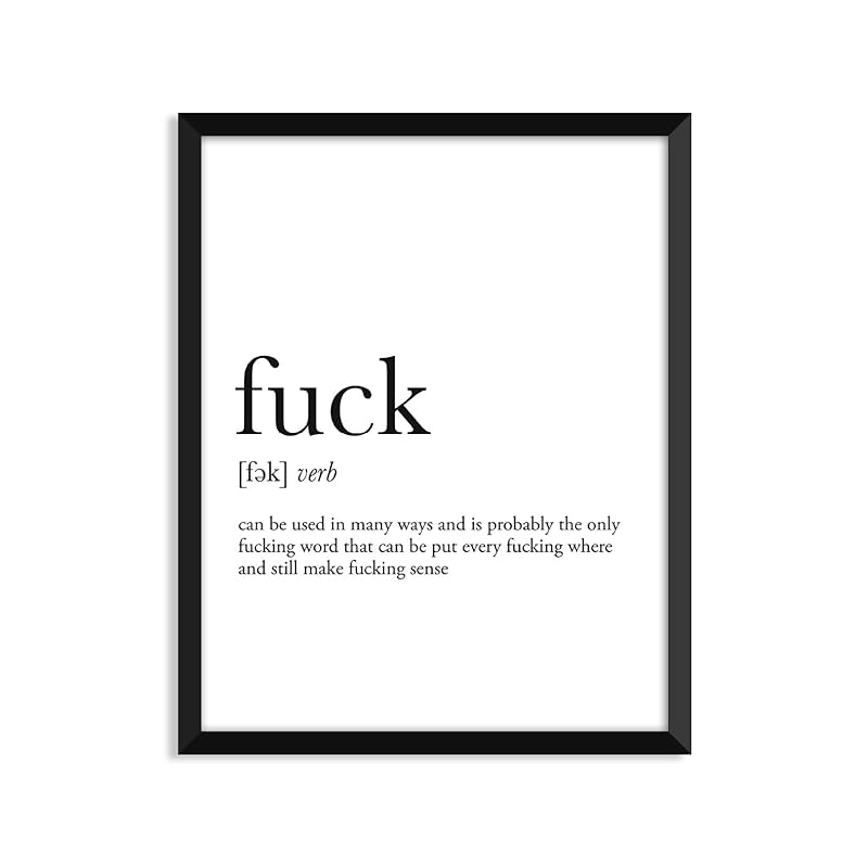 Fuck definition Unframed art print poster or greeting