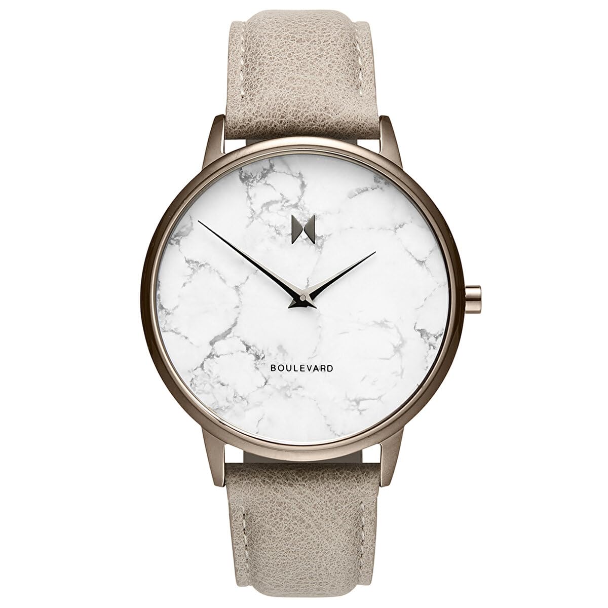 MVMT Analogue Quartz Watch for Women with Grey Leather Strap - D-MB01-TIMA