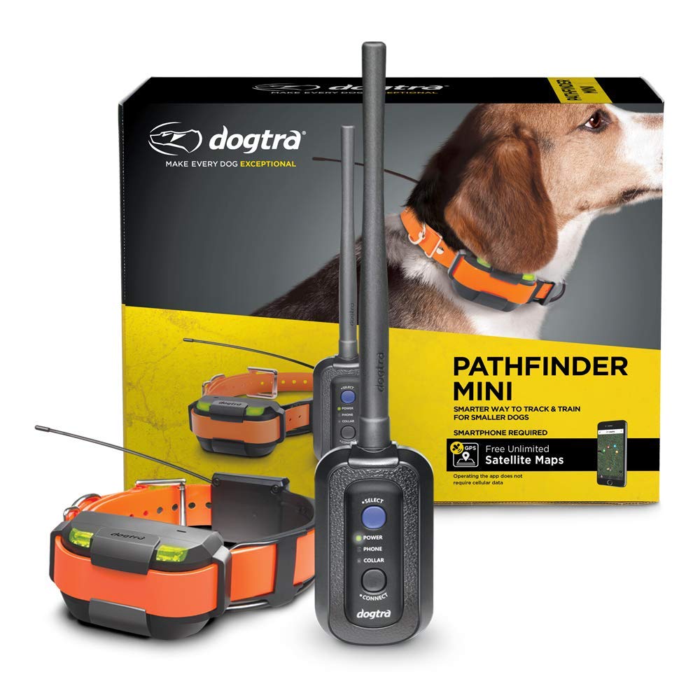 Pathfinder Mini 4-Mile 21-Dog Expandable Waterproof Smartphone GPS Tracking & Training Mini E-Collar