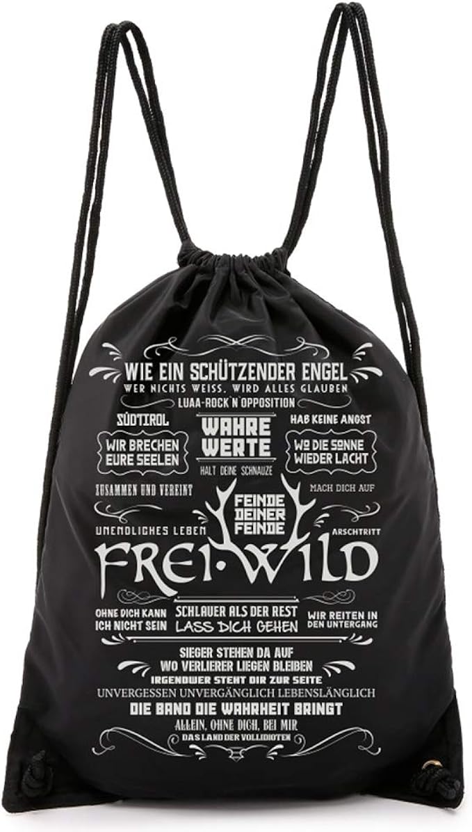 N A Frei Wild Songnamen Gym Bag Amazon De Bekleidung The latest music videos, short movies, tv shows, funny and extreme videos. amazon de
