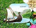 Viking Boat Norway 3d Fridge Magnet Landmark Souvenir Ceramic Resin Gifts
