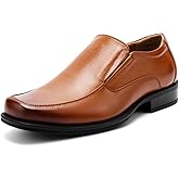 Temeshu Men's Slip-On Loafers Formal Dress Shoes Square Toe Modern Bussiness Oxford Shoes DS10