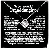 Granddaughter Necklace From Grandma, Granddaughters Gifts From Grandpa, Grandmother And Granddaughter Necklace, Birthday Ideas, Christmas Gifts For Granddaughters, Jewelry For Her From Grandparent
