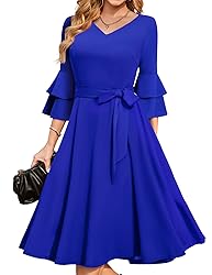 DRESSTELLS Royal Blue Cocktail Dress for Women