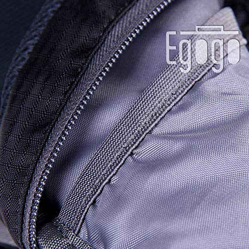 EGOGO Travel Sport Waist Pack Fanny Pack Bum Bag Hiking Bag with Water Bottle Holder S2209 (Black)