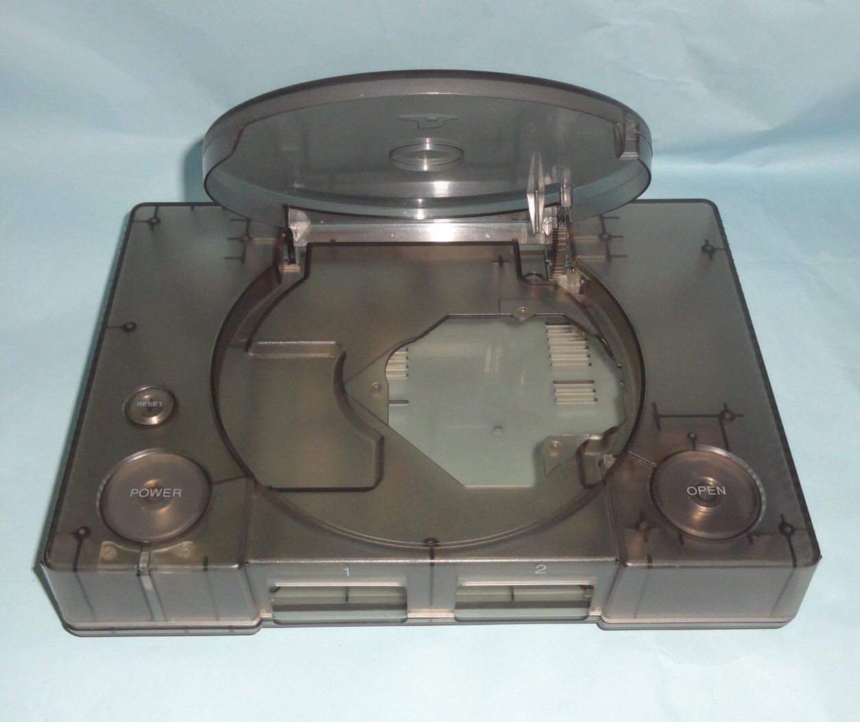 Replacement Translucent Black Shell Case for Sony PlayStation 1 PS1 PSX