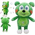 Verceco Singing Stuffed Animals Green Bear Music Plush Toys for Toddler 1-3 Stuffed Bear Plushies Toys for Kids Birthday 12" (Bear)