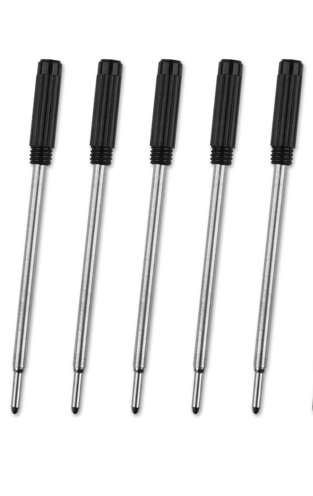 Mini Short 7 cm Black Ink Ballpoint Pen Refills (5 Black Ink)
