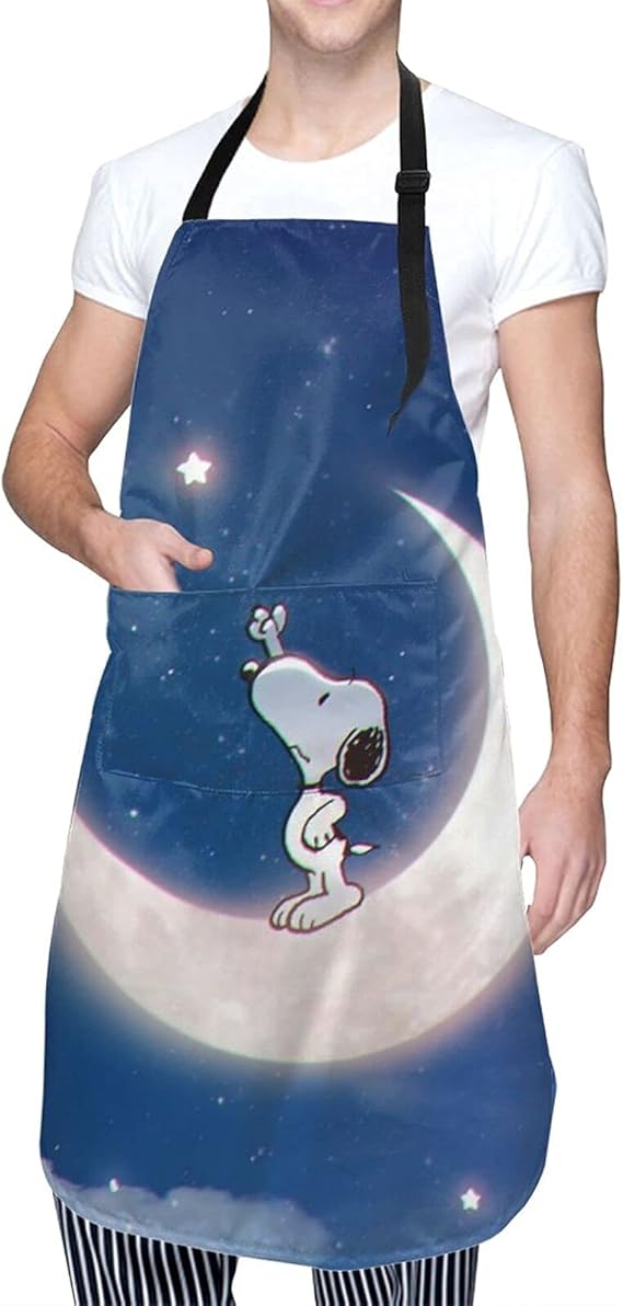 Amazon Co Jp スヌーピー エプロン ポケット付き 調節可能 軽量 前掛 キッチン 防水 防油汚 かわいい 料理 食事 汚れにくい 習い事 家事 シンプル メンズ レディース 保育士 家庭用 男女兼用 おしゃれ 70cm 84cm 服 ファッション小物