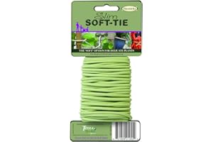 Tierra Garden 50-3010 Haxnicks Slim Soft Tie for Plants & Trees, 26.3', Green, 26.5