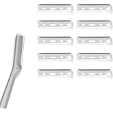 Facial Razor Replacement Blades &ndash; Designed for compatibility with Tweezerman facial razors. Pack of 10 (No handle included)
