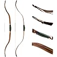 AF Archery Turkish Recurve Bow, 50" High-Performance Traditional Laminated Hunting Horse Bow for Adults Youth Beginners Enthusiasts and Hunting (20-50lbs)