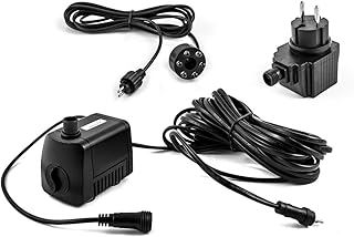 CLGarden Springbrunnen Pumpe SP1 Springbrunnenpumpe mit 1x LED Ring Beleuchtung