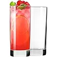 PARACITY Highball Glasses Set of 2, Drinking Glasses 10 Oz, Clear Glass Cups, Tall Tumbler Water Glasses, Glassware Set for Cocktail, Coffee, Mojitos