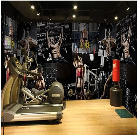 Amazon Mingld カスタム写真壁紙3dスポーツ筋肉男壁紙体育館ボクシングテコンドークラブヨガ教室背景壁画 280x0cm 壁紙