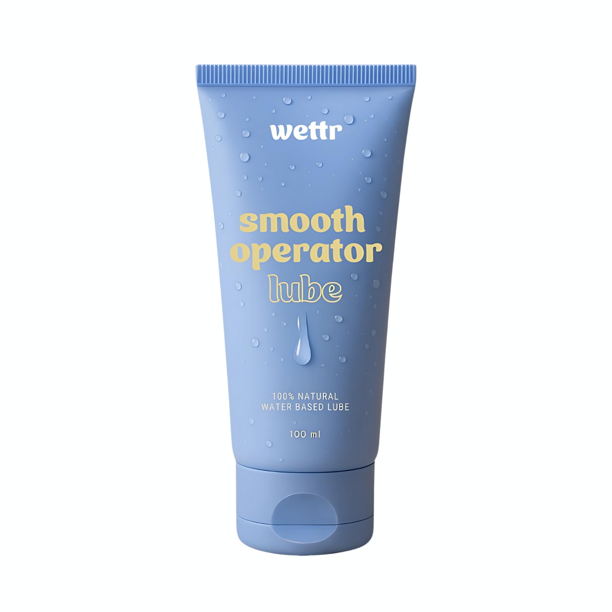 100% natürliches wasserbasierendes Gleitgel, 100 ml, Extrem Hautfreundlich, Kondom- & Toy-kompatibel | Langanhaltend, nicht klebrig, pH-hautneutral – Smooth Operator by wettr