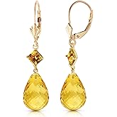 Galaxy Gold GG 14K Yellow Gold Dangle Earrings with Citrines