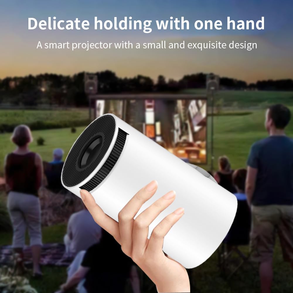 5G Wifi Smart Mini Portable Projector, Full HD 1080P Support Multimedia Home & Outdoor Video Theater, Max 130'' Screen Display, Support 4K Video Decoding for Iphone Android Phone HDMI USB TV Stick