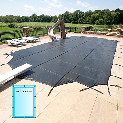 20 x 36 Foot Rectangle Commercial Grade Supermesh Swimming Pool Safety Cover