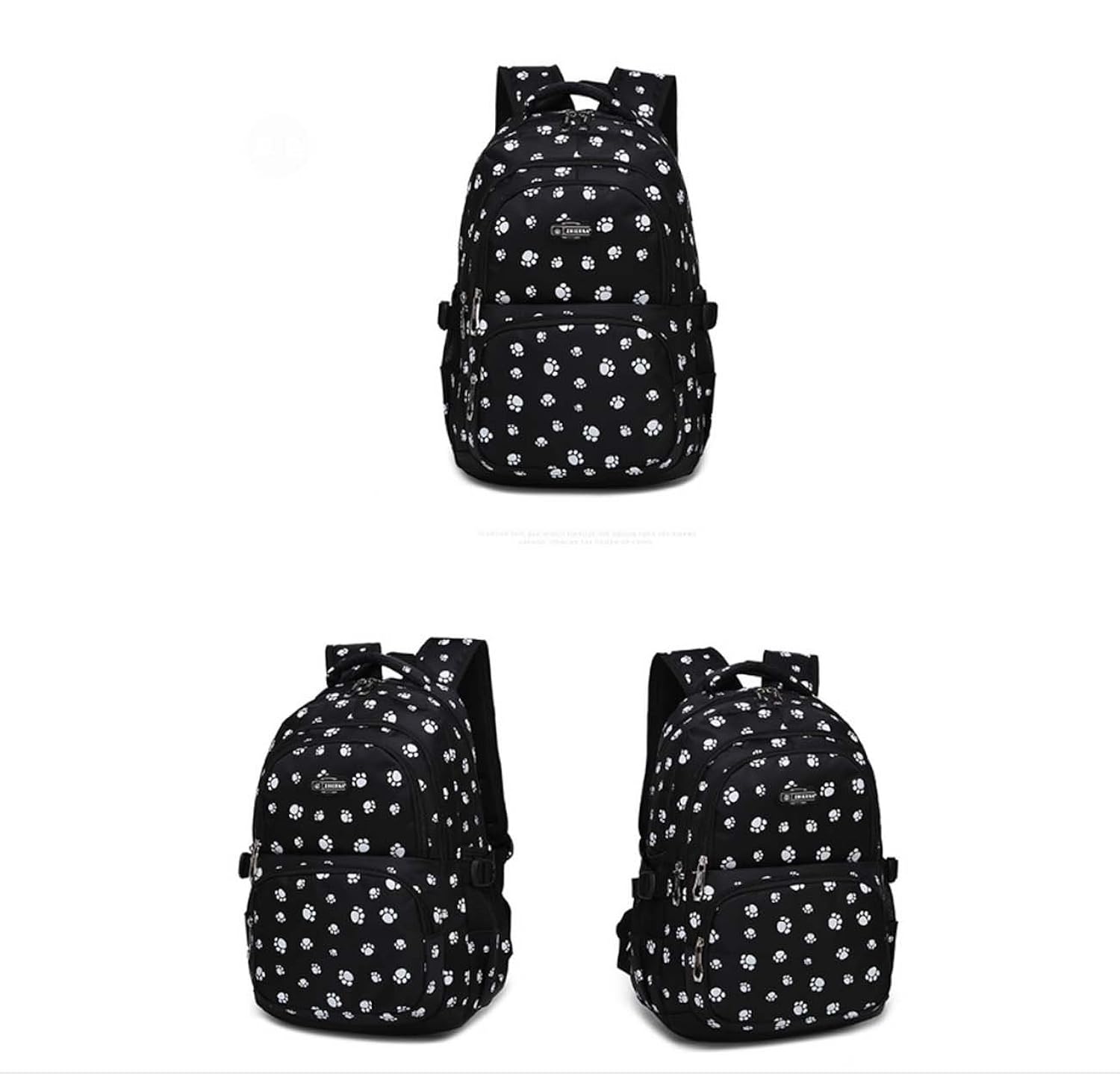 Studenti Candy Color School Bag zampa di cane stampa la borsa Studenti Candy Color School Bag zampa di cane stampa la borsa dello zaino sacchetto di spalla borsa del puter portatile borsa del sacchetto di scuola del