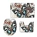 Showudesigns Thick Printing Butterfly Toilet Seat Cover Soft Warmer WC Mad Pad