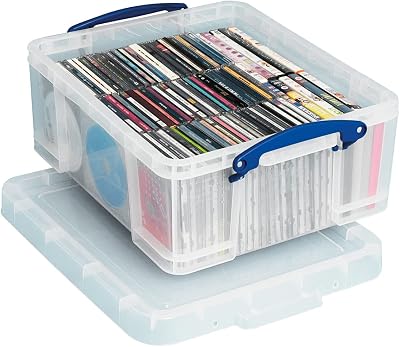 Really Useful Box 18 Litre Plastic Storage Clear with Handles