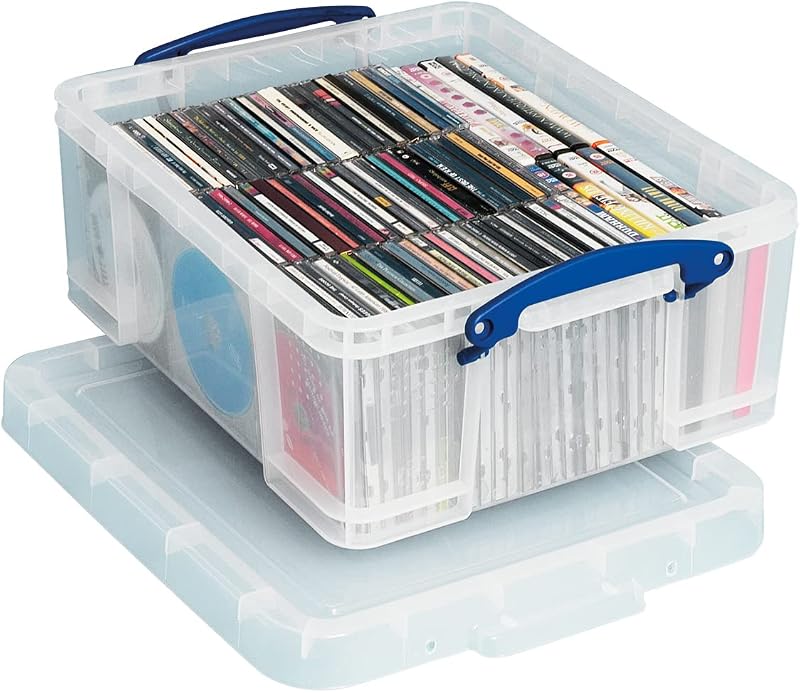Really Useful Box 18 Litre Plastic Storage Clear with Handles