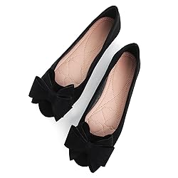 Hee grand Bowknot Flats for Women Classic Round Toe