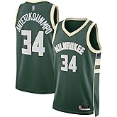 Giannis Antetokounmpo Milwaukee Bucks Green #34 Kids 4-7 Team Color Home Swingman Jersey