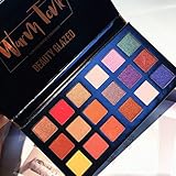 Beauty Glazed 18 Color Eye Shadow Warm Tone Ultra Pigmented Makeup Palette Waterproof Easy To Color Pearlescent Matte and Shimmer Long-lasting Colors Palette Eye Cosmetics