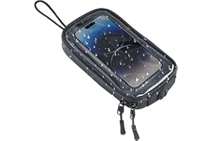 Motorcycle Tank Bag Magnetic, Mobile Phone Holder, Universal Tank Backpack, Mobile Phone Case with Transparent Window& Headph