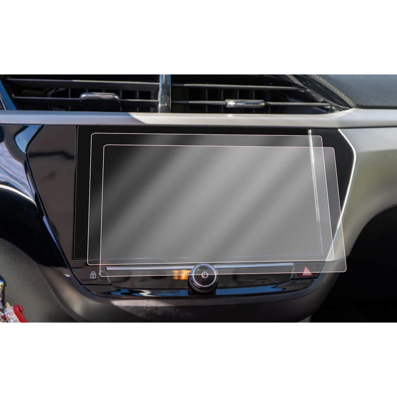 CDEFG Compatible with Vauxhall Corsa F 2020-2022 Navigation Screen Protector Protective Film 4H Scratch-Resistant Corsa F 7 Inch GPS Transparent Car Navi Film Corsa F 2022 Accessories 2PCS